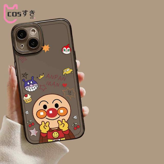 アンパンマン 15ProMax 用シリコーン製スマホケース シンプルスタイル